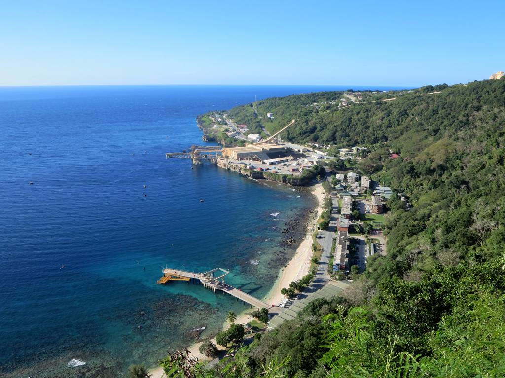 The coast of Christmas Island.