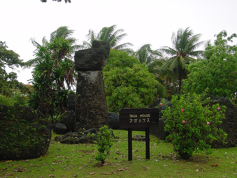 Latte stones at Taga House, Tinian