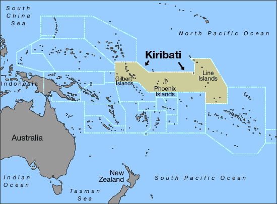 Line Islands map