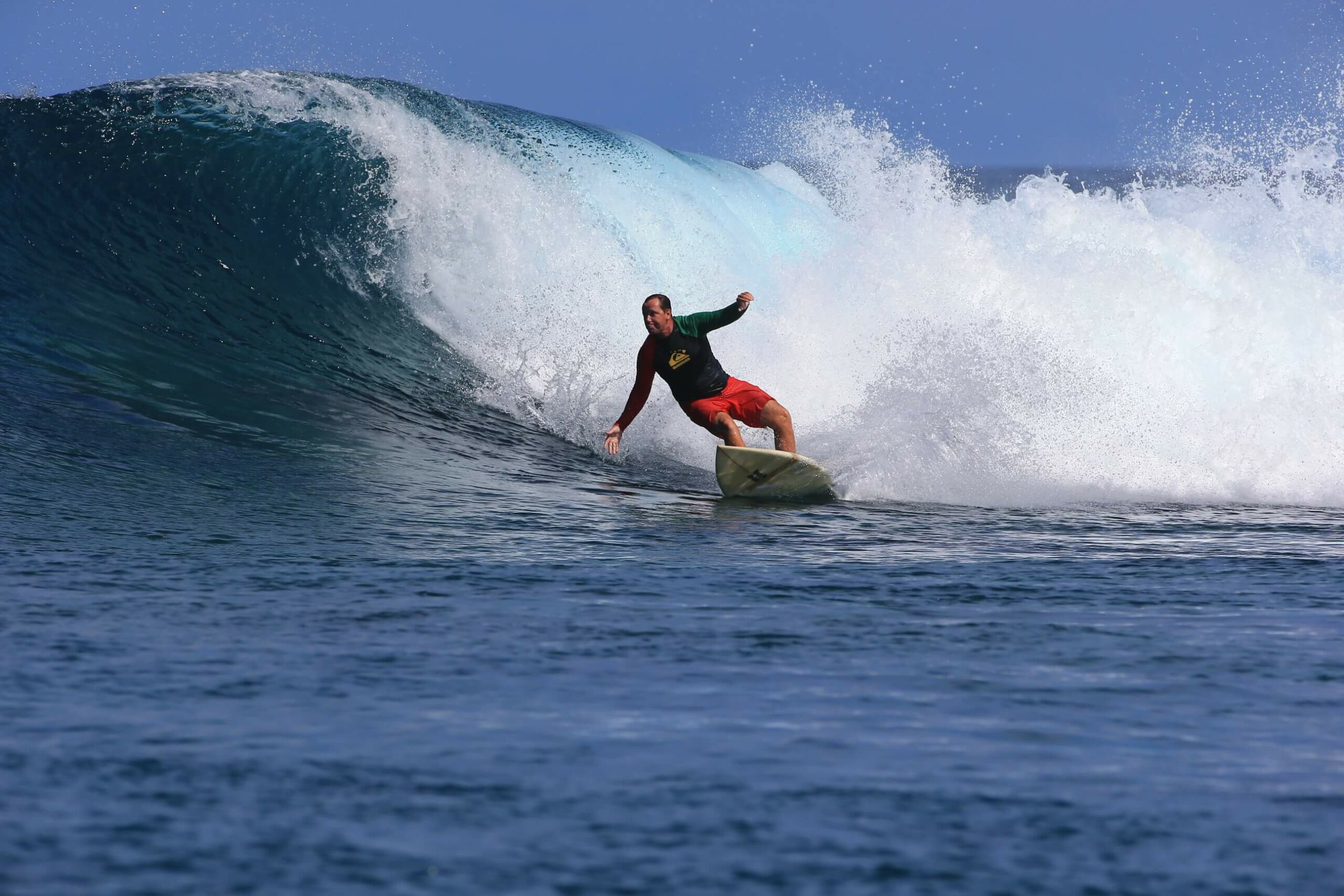 Surfing in Caroline Islands